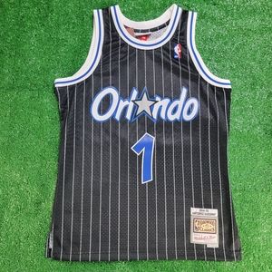 Mitchell & Ness Orlando Magic Hardaway Swingman Jersey Mens Sz Medium Black 1994